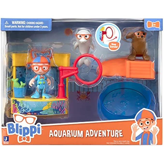 Blippi LITTLE ADVENTURES PLAYSET, AQUARIUM, MULTICOLOR, BLP0160_BLP0163 - Image 4